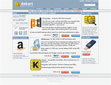 Tablet Screenshot of dekart.com